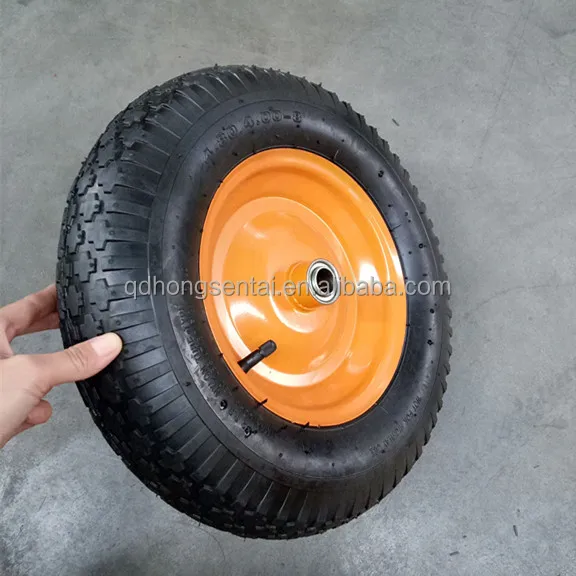 rubber wheelbarrow tire and inner tube 4.10 4.00-8