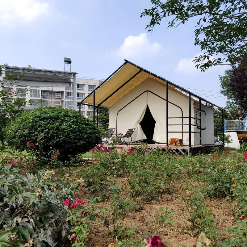 
Cool Luxury safari tent glamping with air conditional 