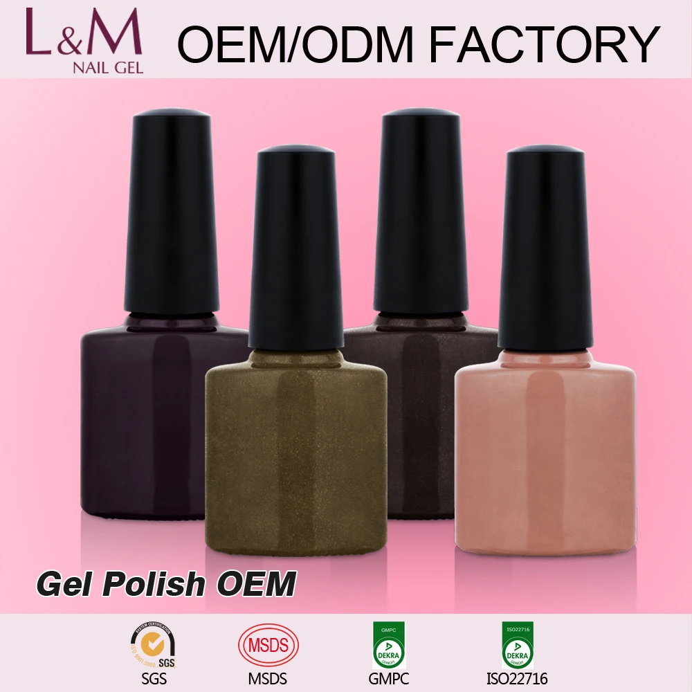 Производитель L & M оптовая продажа OEM Soak Off цветные uv