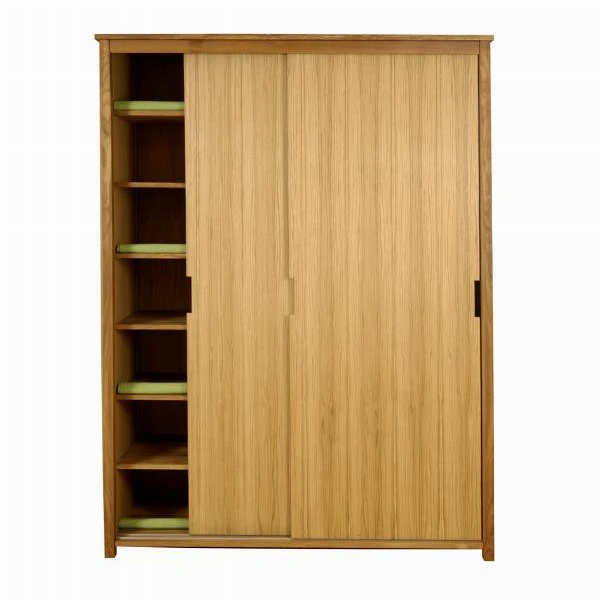 WD-003 Solid Wood Sliding Door Wardrobe For High End Hotel