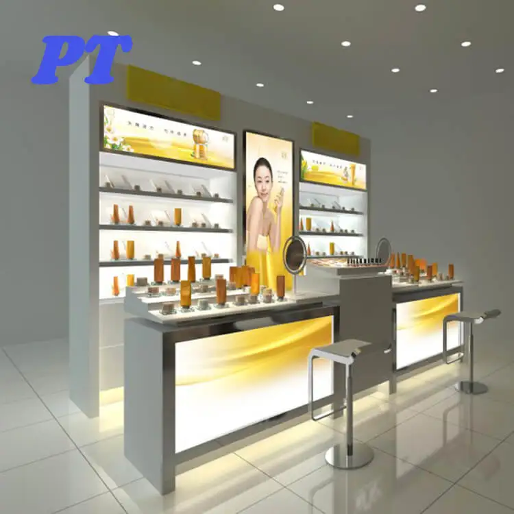 Косметическая стойка для торгового центра выставочные Шкафы косметических продуктов выставочная стеклянных