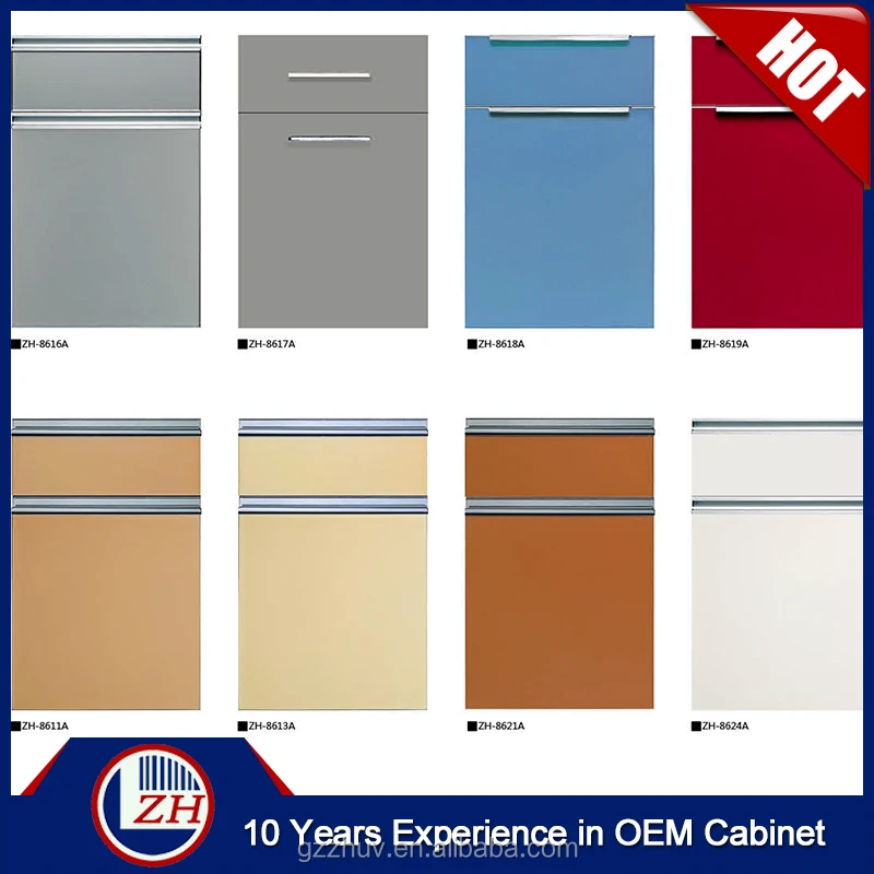 acrylic laminate kitchen&cabinet glass door pvc kitchen cabinet door high gloss vinyl wrap doors kitchen cabinets