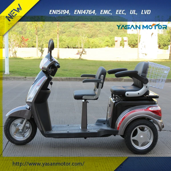 
60V 1000W Two Seat 3 Wheel Electric Motorcycles/Tricycle/Trike/Mobility Scooters for Adult 