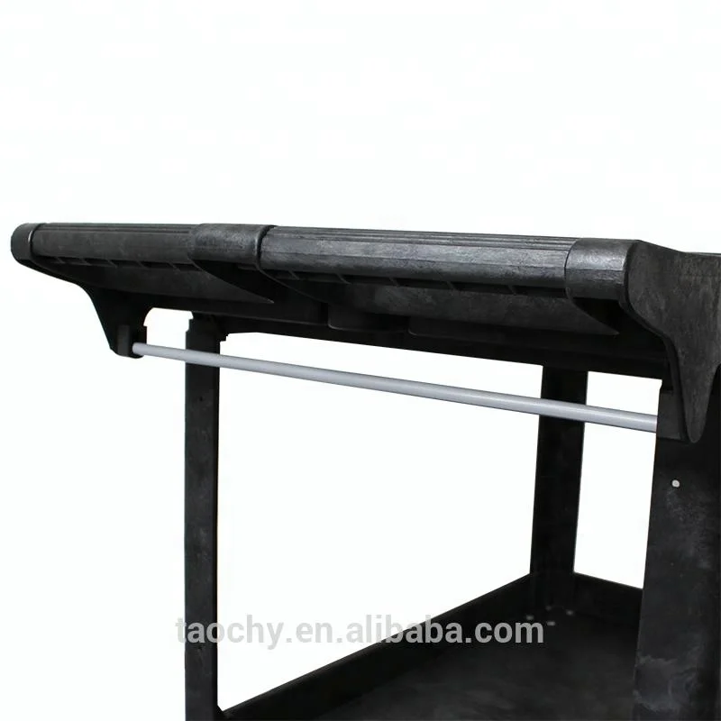 Два полка пластиковый сервисный сверхмощная тележка