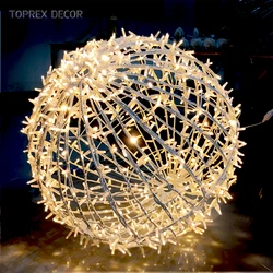 2019 stage street Christmas time decoration hanging dmx fairy led ball light sphere