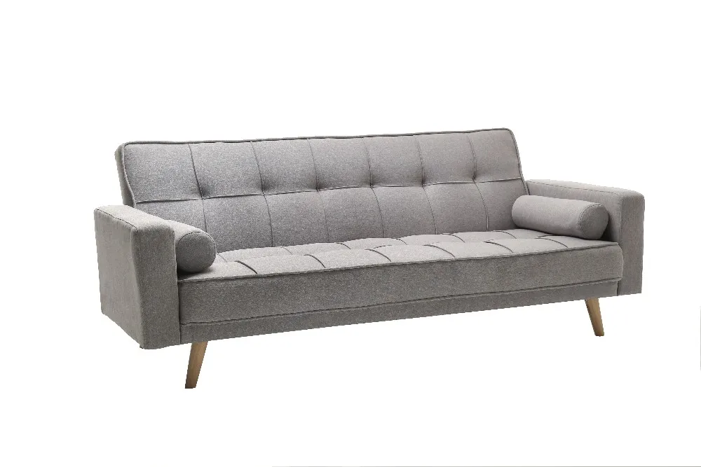 Modern simple sofa bed convenient upholstery square lattice sofa for living room