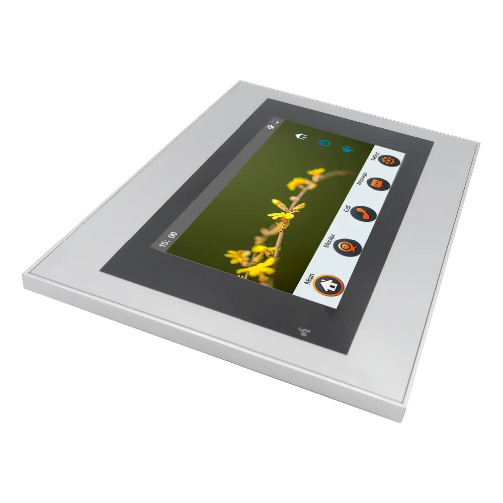 
7 inch color touch screen support Unlock Talking Monitor TCP IP video door phone 