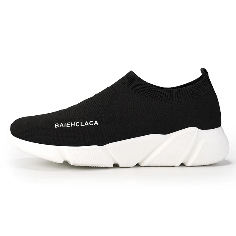 
Wholesale In stock OEM Breathable fly knited sport shoes sneakers women casual shoes 