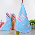 1pcs 34x34cm Baby Face Towel Newborn Cotton Handkerchief Kids Cartoon Elephant Soft Feeding Burp Cloth Saliva