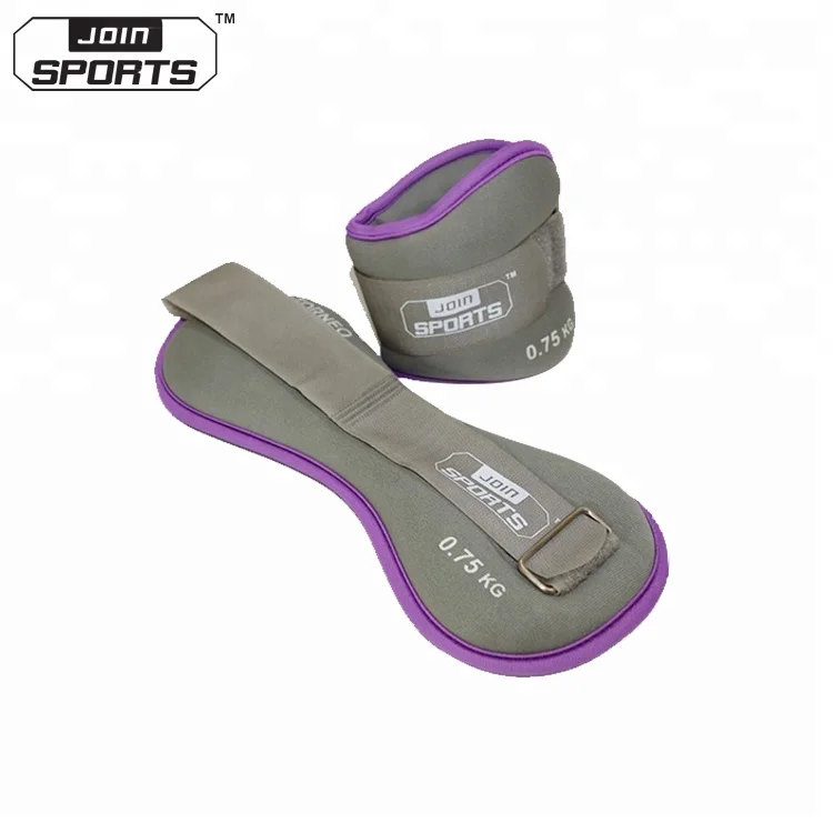 Professional manufacture wholesale sports equipment 0.5kg/1.0kg/1.5kg/2kg custom adjustable ankle weights