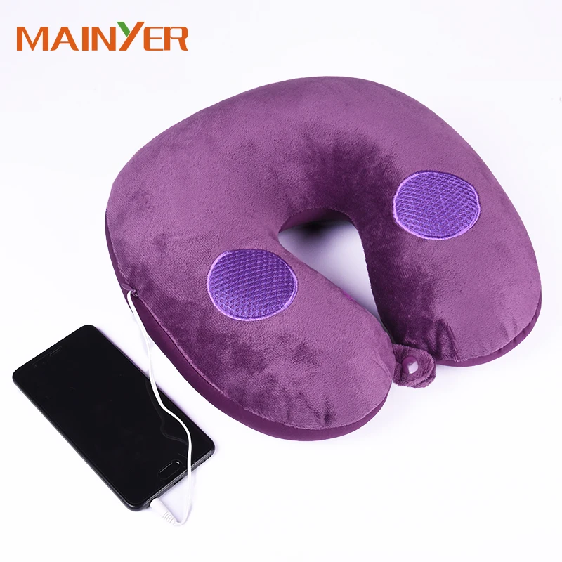 
Travel U Shape Neck Speaker Pillow MP3 Musical Microbeads Pillow 