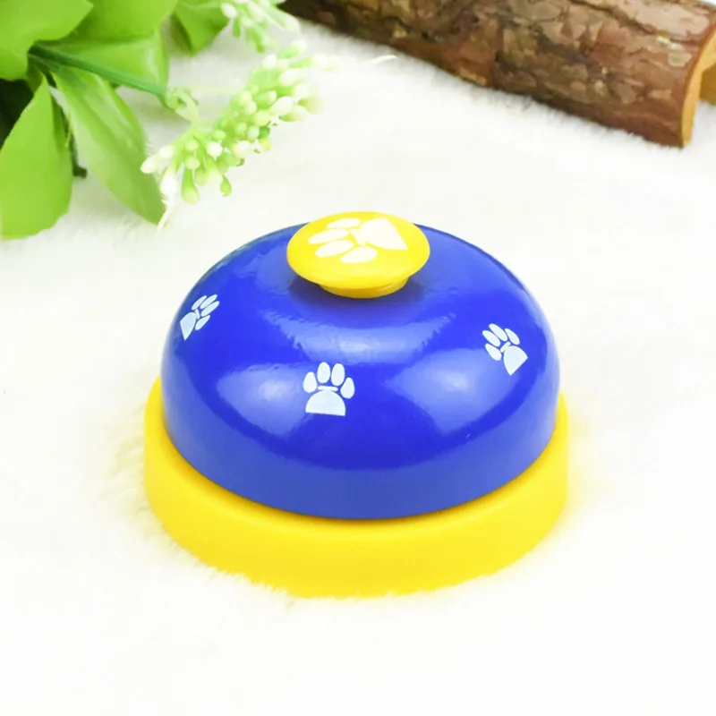 
Ready to ship Metal Desk Call Bell Dog Training Bells with Footprints Pattern for Kitchen Counter Reception 