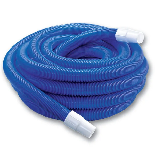 1-1/2 Inch Heavy Duty Extruded PE Swimming Pool Vacuum Hoses 9M (30ft) Blue Inground Pool Cleaning Blue Two Cuffs Flexible