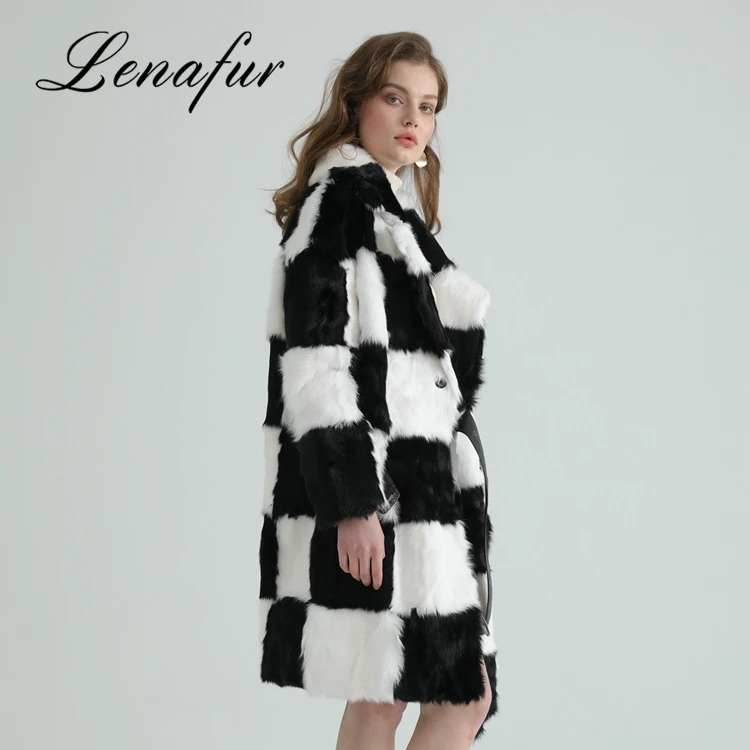Китай поставщика кролик пальто для девочек длинные внутри на женские меховые пальто
