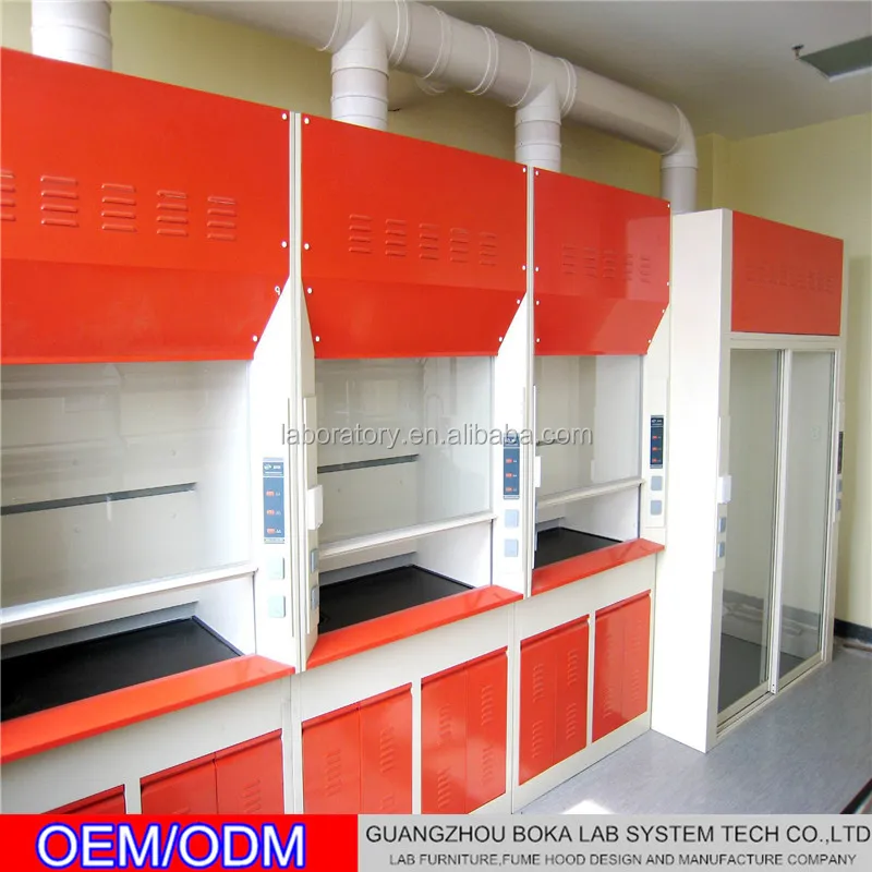 Лабораторная система вентиляции, полностью стальная дымовая камера, вытяжной капот в китае