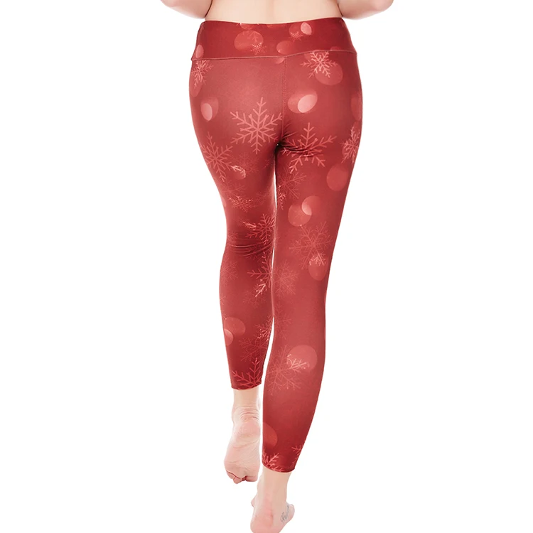 
Latest Design Printing Floral Casual High Waist Super Soft Women Brushed Leggings 