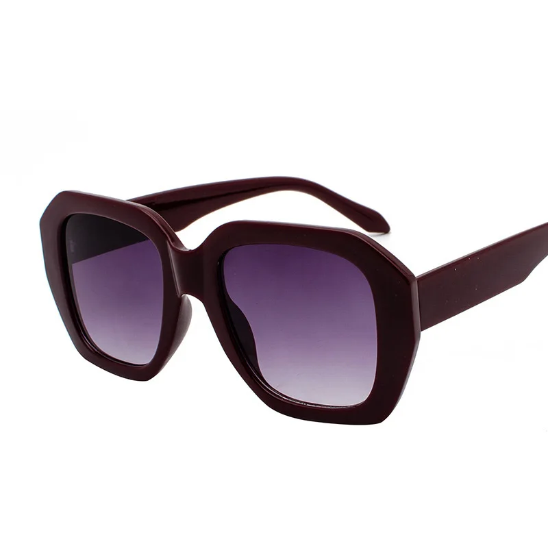 China factory wholesale new plastic big sun glasses unisex custom shades trendy oversized polygon fashion sunglasses women men