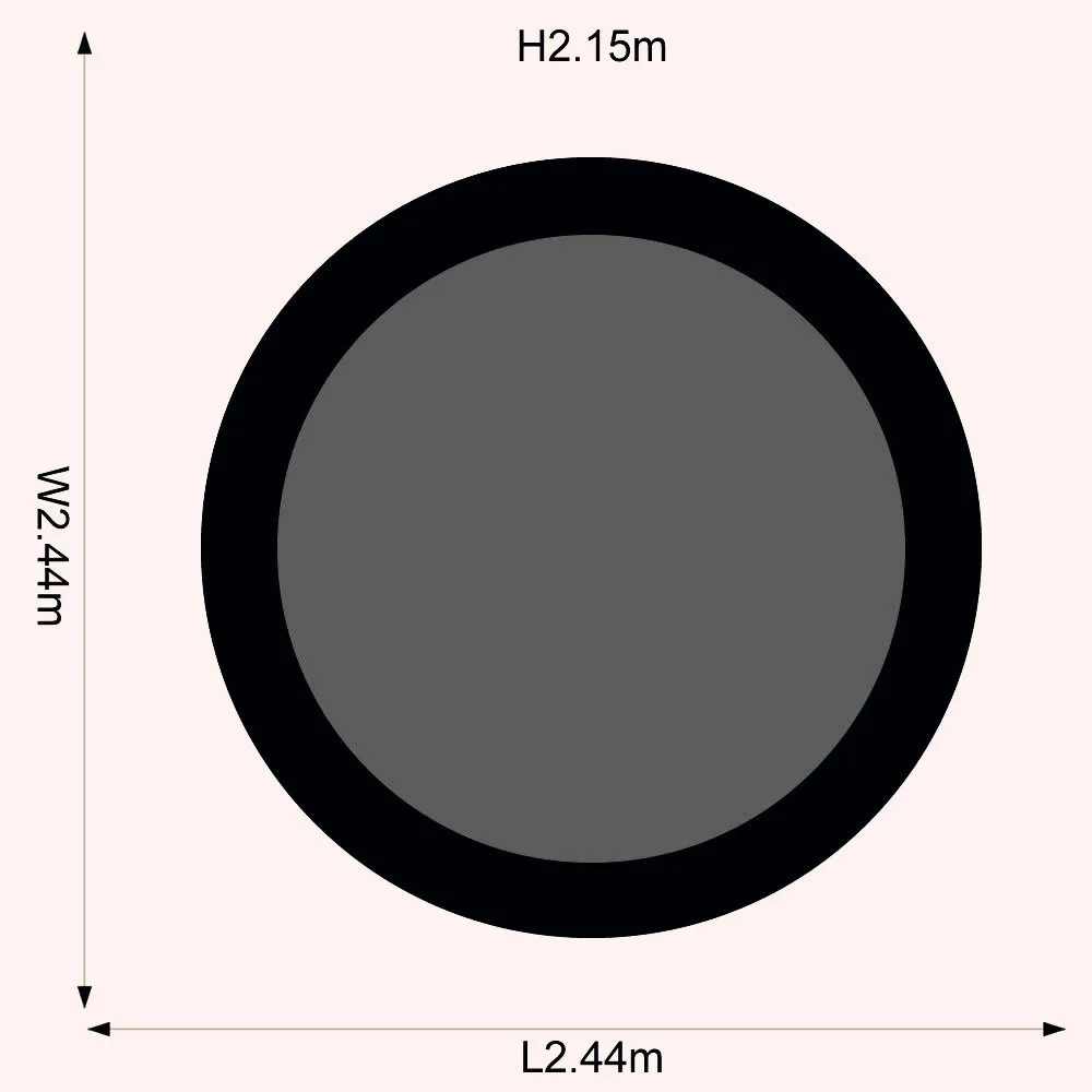 14ft newest outdoor black big trampoline