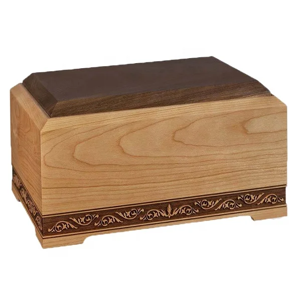 
 Фабрика на заказ, деревянный оборудование кремации пользующиеся спросом деревянные погребальные урны для похоронные принадлежности, погребальные урны  