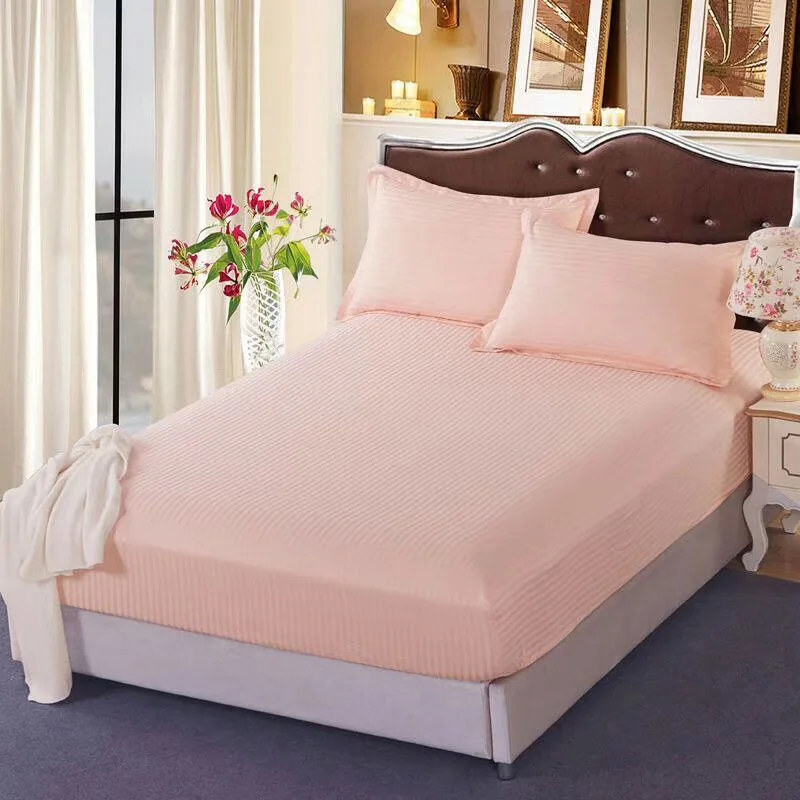 100% cotton 40*40s 110*70  stripe five star hotel bedlinen bedding sets customized