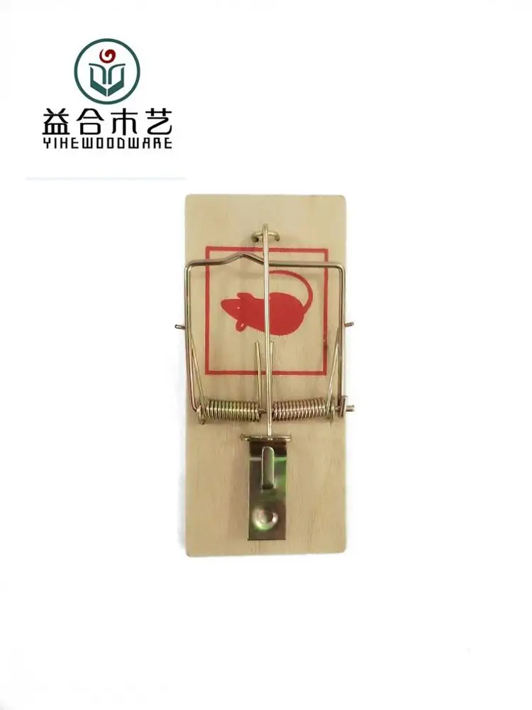 Custom Logo Industrial Wooden Mouse Spring For Rat Trap Large Mice Traps