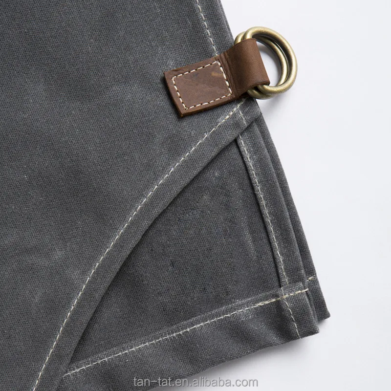 Vintage Waxed Canvas Leather Work Cooking Aprons