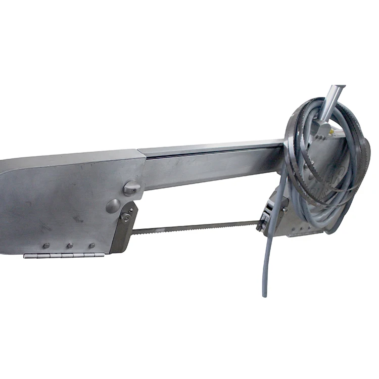 Jarvis Buster X electrically powered band saw and carcass saw for cow slaughterhouse