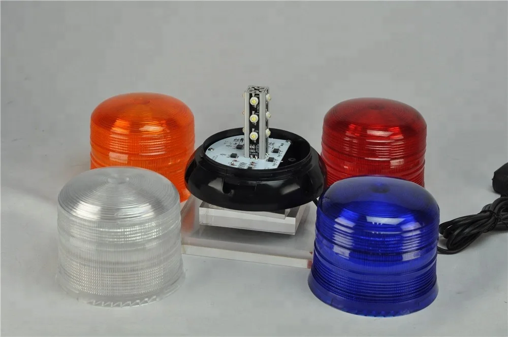 Magnetic mounting Ambulance LED warning light Rotating yellow Amber Beacon light TBD342