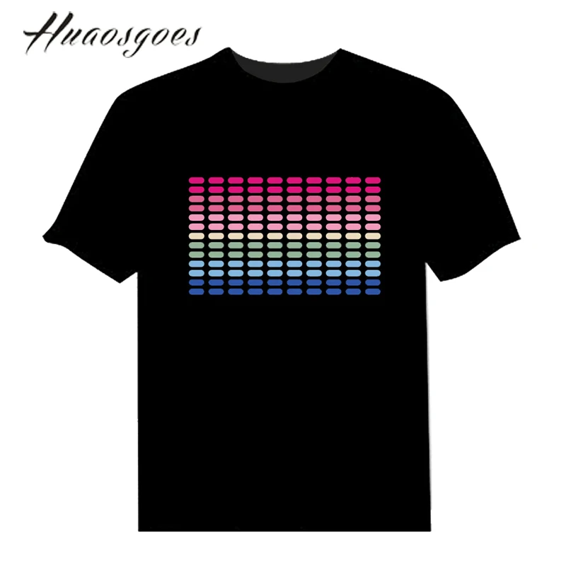 
El Animated flashing t shirt muse el panel t shirt voice activated 