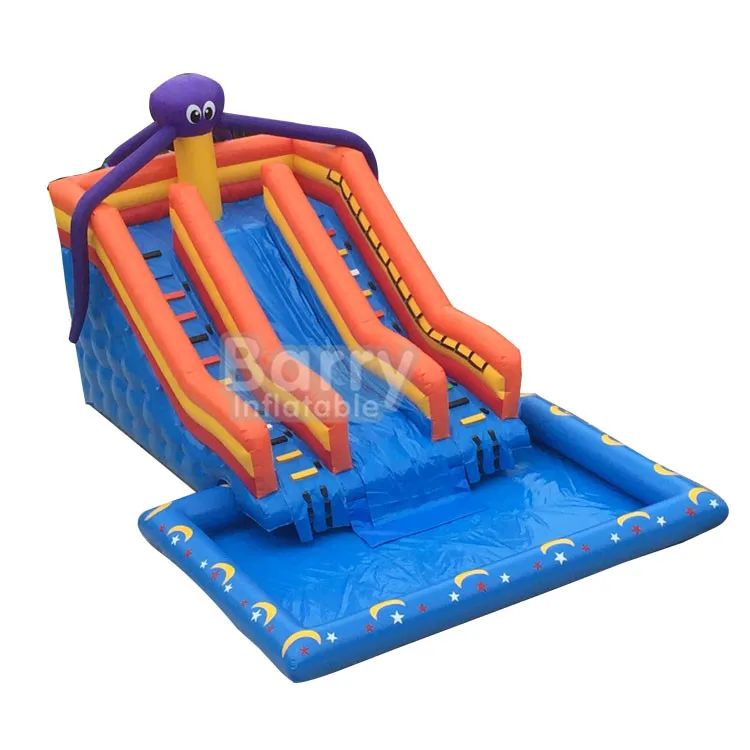 Commercial use octopus sea world equipment mobile slide water park