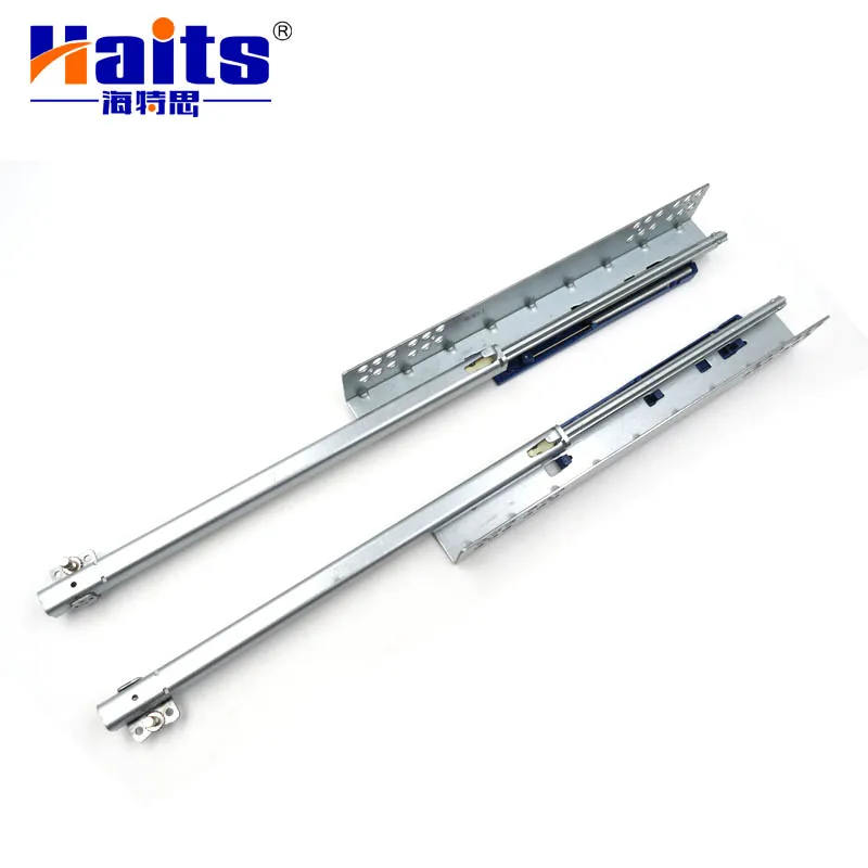 1500Mm Drawer Slide Ball Bearing For Slide Door Wardrobe Concealed Rail Drawer Runners With Wheel