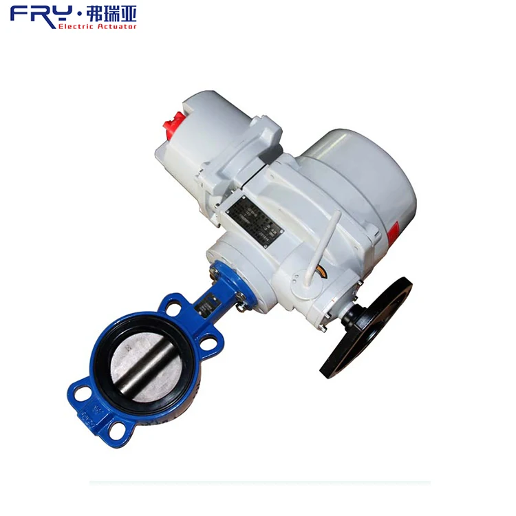 D971X-16Q DN50 Electric Operated Wafer Type EPDM Butterfly Valve