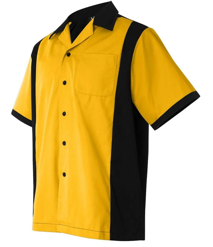 Mens Retro Cruiser Polyester Bowling Shirts