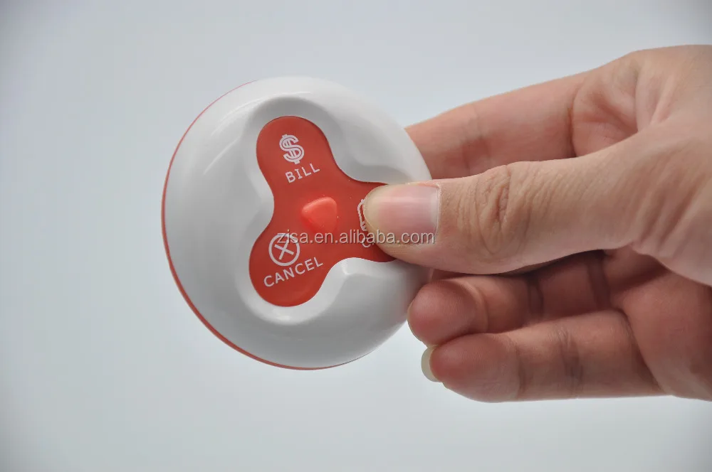 Zisacall restaurant waiter call system call button to call waiter
