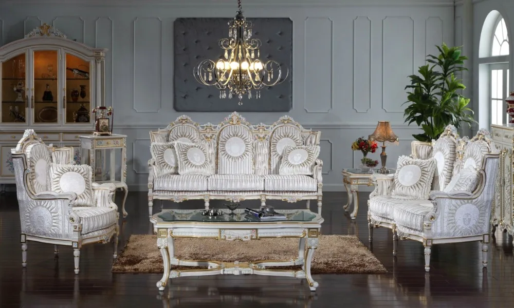French Romantic Style Luxury Sofa/Fabric Furniture With High Quality For home furniture