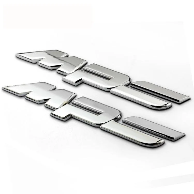 Custom metal transfer stickers 3D embossed Metal Sticker