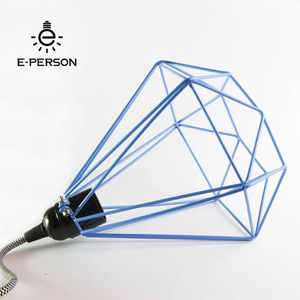 Металлическая лампа Защитная лампа подвесная винтажная клетка