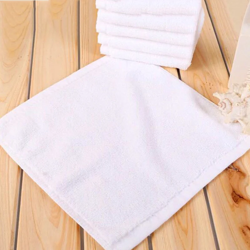 Factory wholesale customized embroidery 100 cotton small cheap white face towels