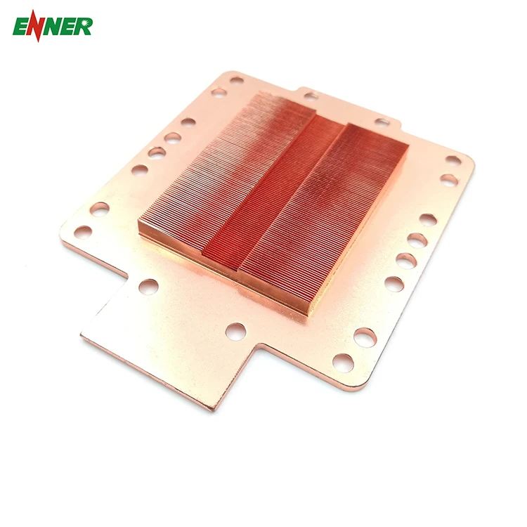 Oem High Power Square Copper Skive Fin Heatsink