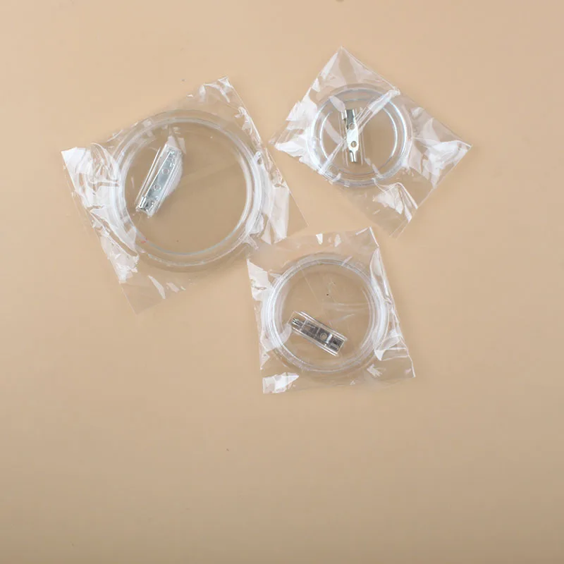 Custom Round Acrylic Plastic Badge With Paper Insert for Token Use Plastic Crafts Product