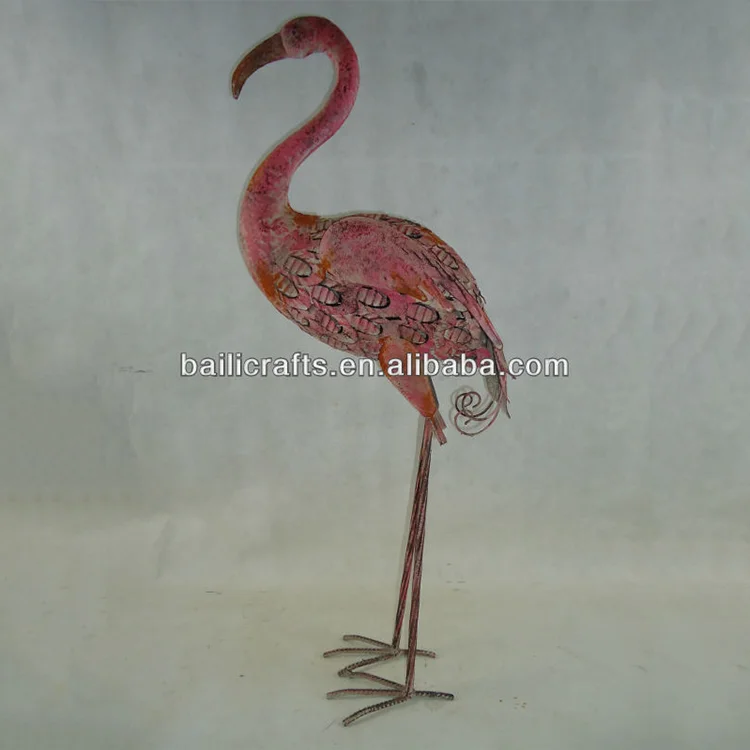 
Wholesale garden decor standing metal birds sculptures 