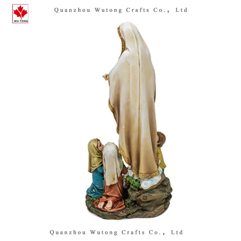 Custom Resin Religious Statues Our Lady Kids Statue Virgin Mary Figurine