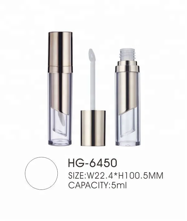 
ODM Luxury empty gold cupcake lip gloss container case 