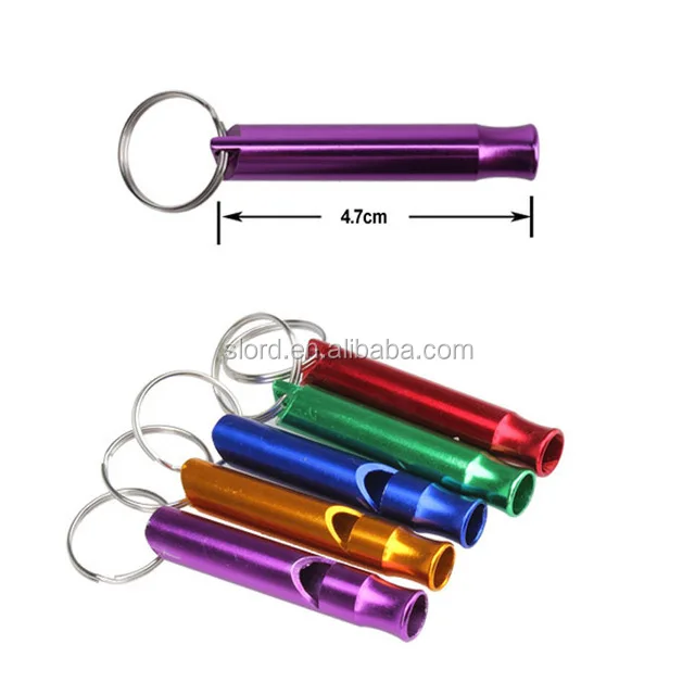 Aluminum Whistle EDC Sport Emergency Survival Whistles with Key Chain
