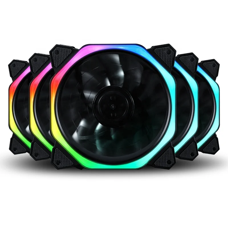 RGB cooling fan for computer case computer LED RGB fan RGB rign fan