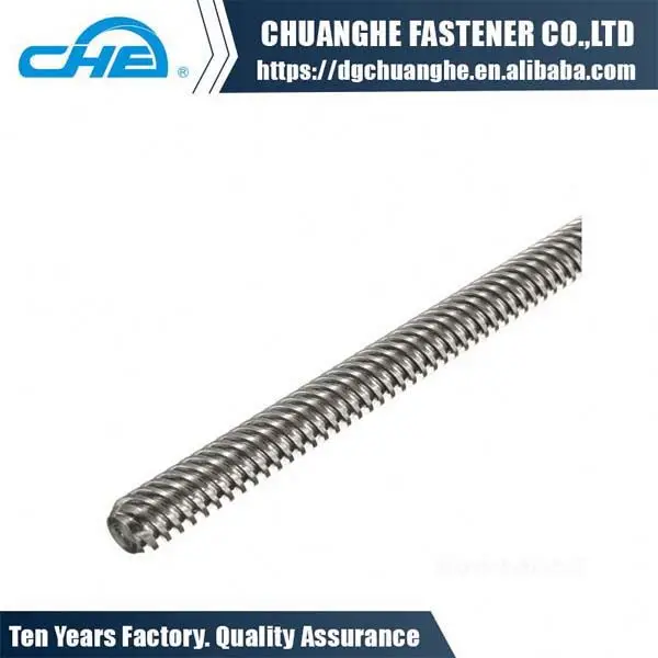 High quality 14mm customized precision threaded rod ball lead screw