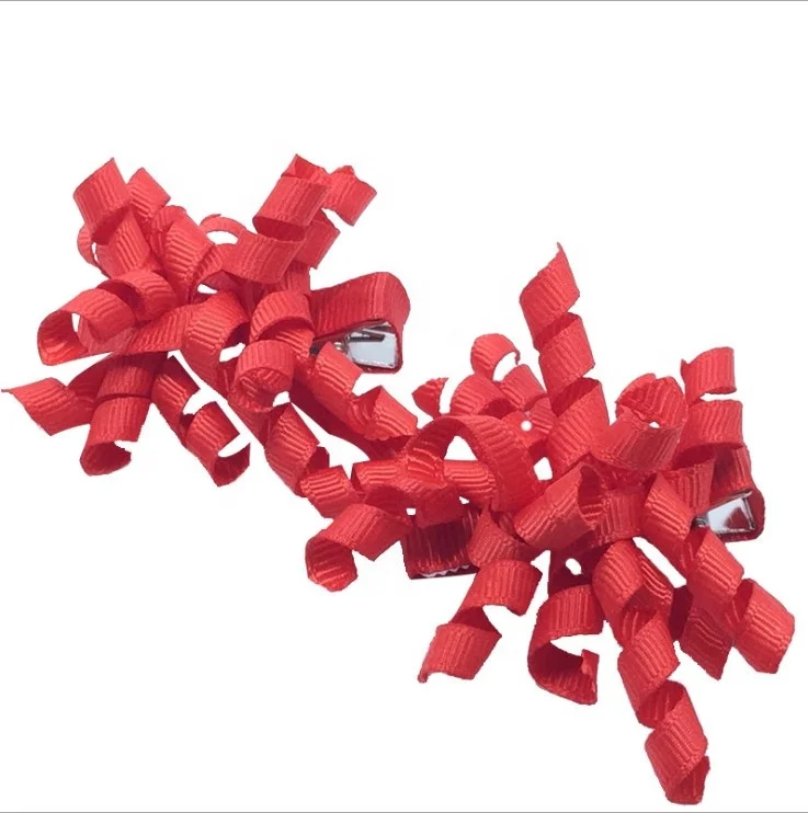 2inch colorful girl korker bows hair clip