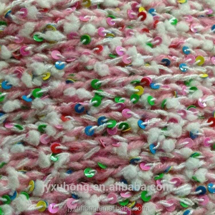 wholesale hottest 5 colored sequin yarn