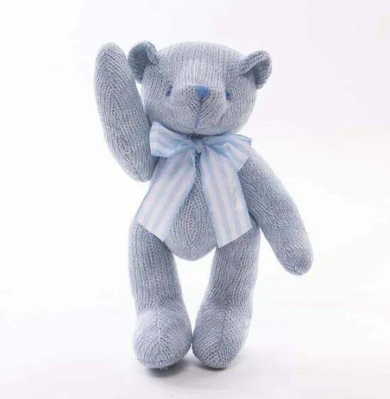 Knitted Plush Bear Colored Plush Bear LOW MOQ Soft Toys For Sale
