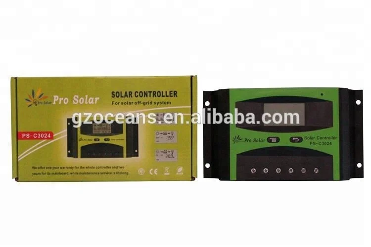 30A 12v 24v pwm solar charge controller for 500-1000w solar home system